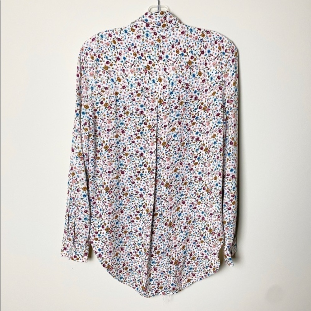 Jane And Delancey Floral Shirt Long Sleeves Size S - Picture 2 of 8